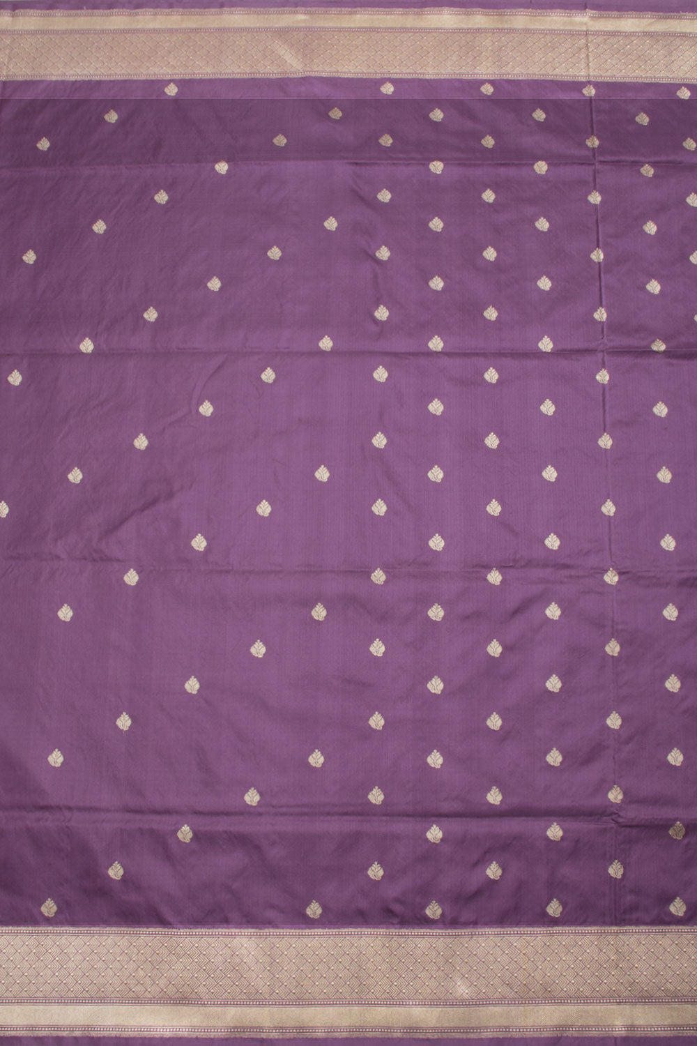 Purple Handloom Banarasi Kadhwa Katan Silk Saree 10061287