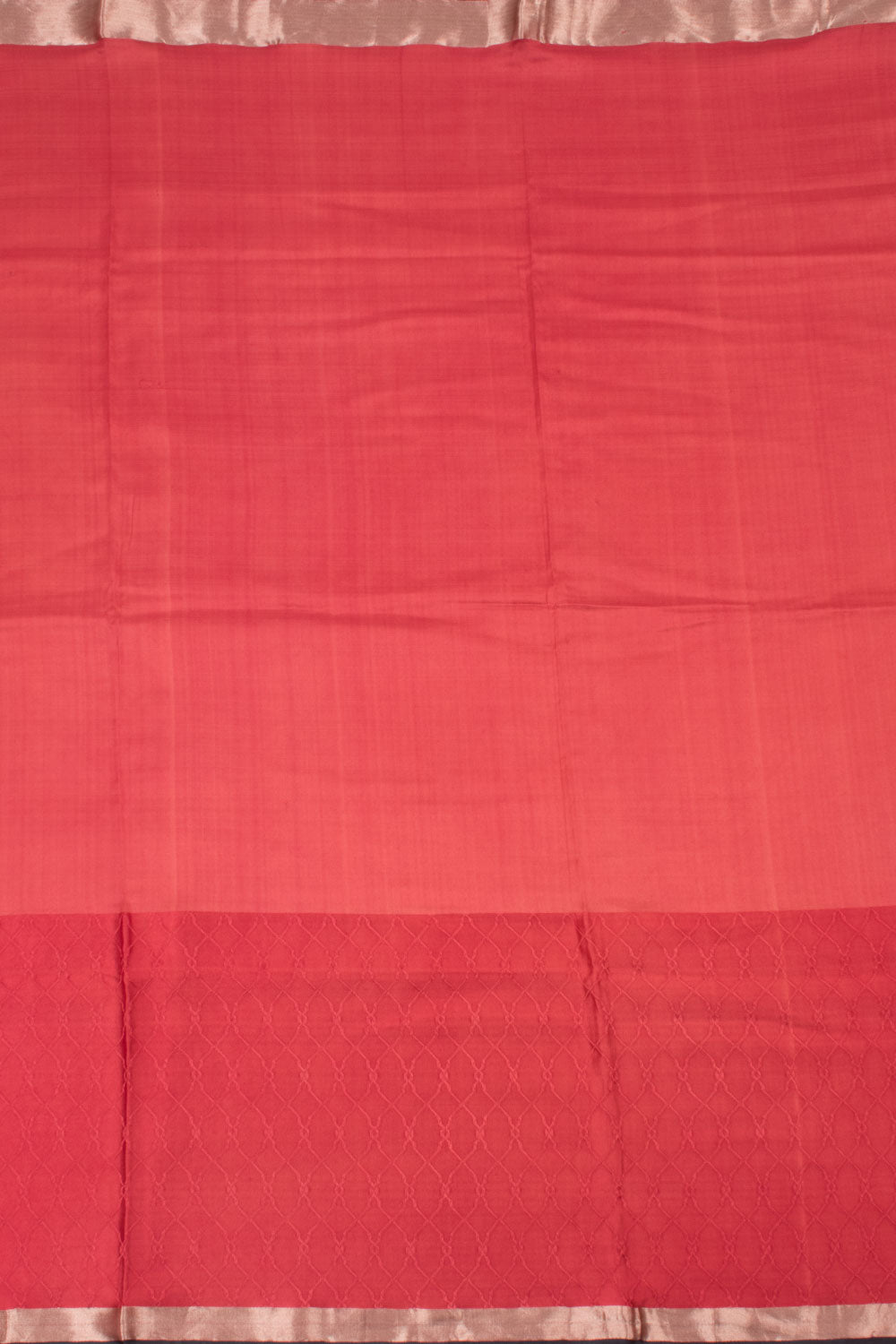 Salmon Pink Handloom Banarasi Silk Saree 10059724