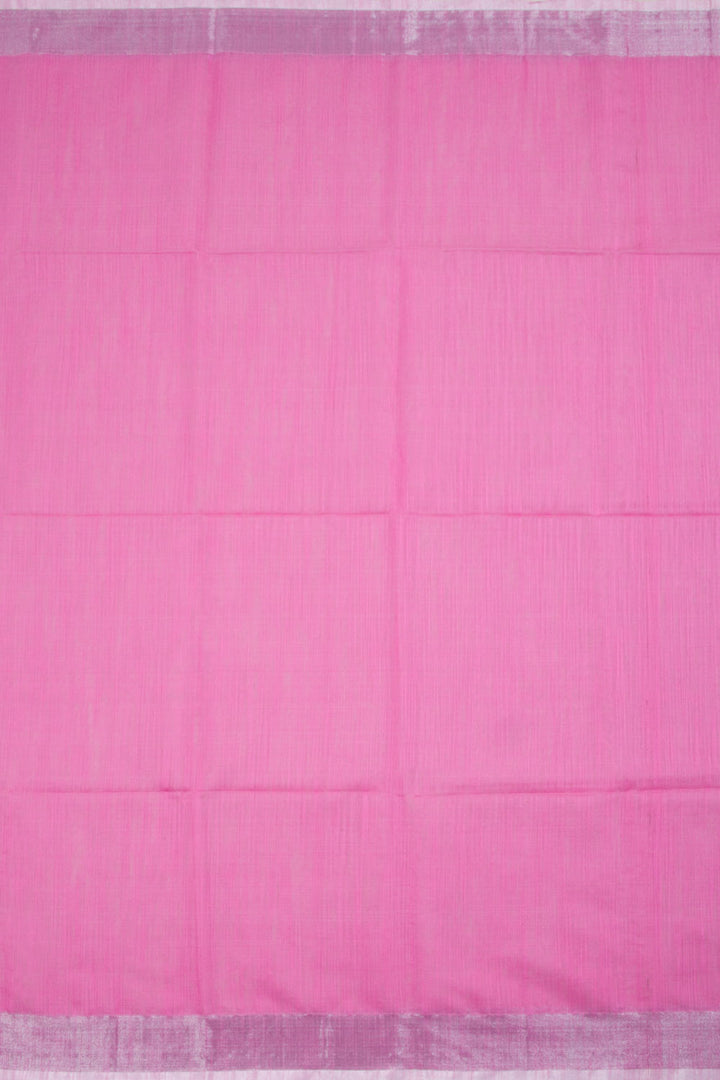 Pink Handloom Bengal Cotton Saree 10061100