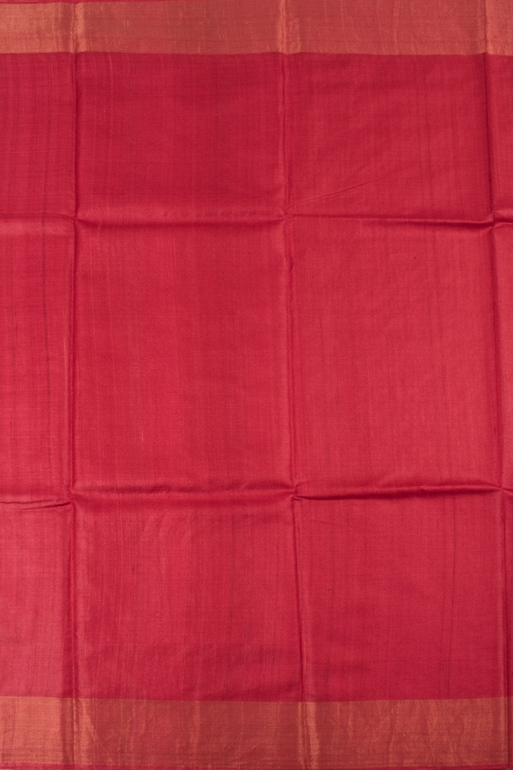 Berry Red Handloom Tussar Silk Saree 10059490