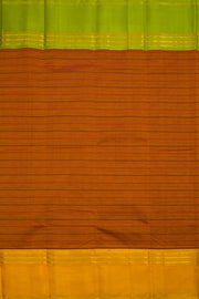 Brown Handloom Kanchi Silk Cotton Saree 10061790