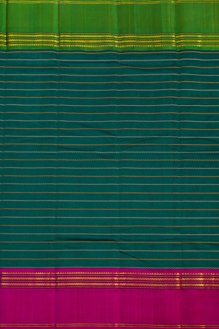 Green Handloom Kanchi Silk Cotton Saree  10061791