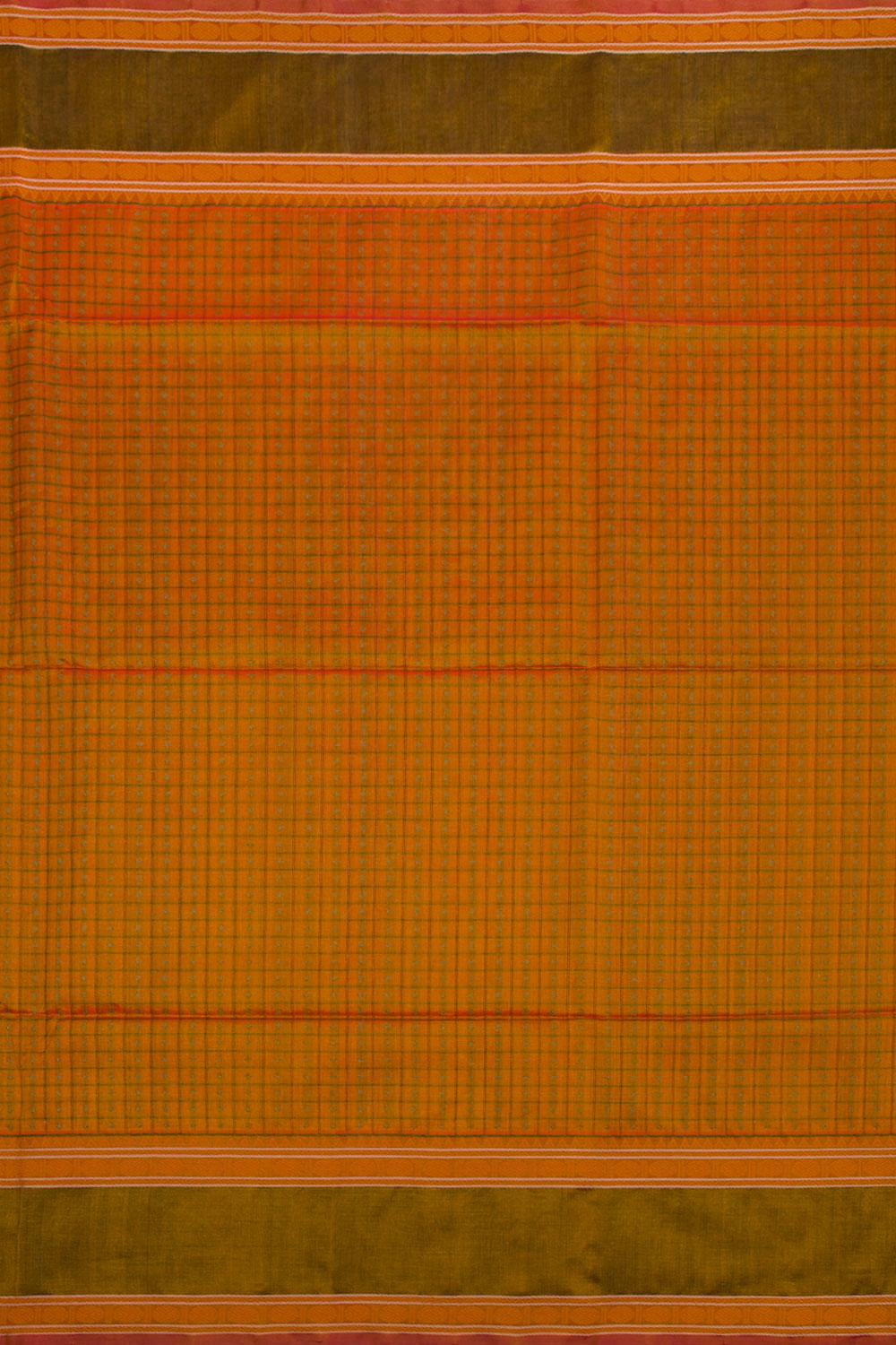 Orange Handloom Kanchi Silk Cotton Saree  10061805