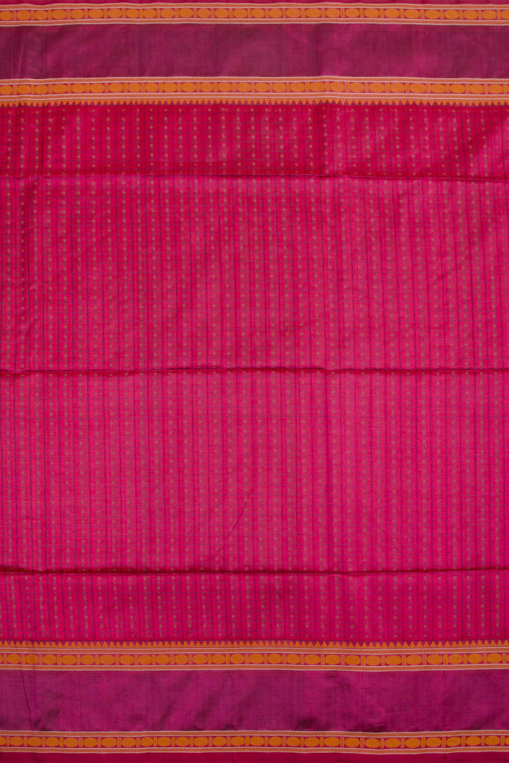 Pink Handloom Kanchi Silk Cotton Saree  10061806
