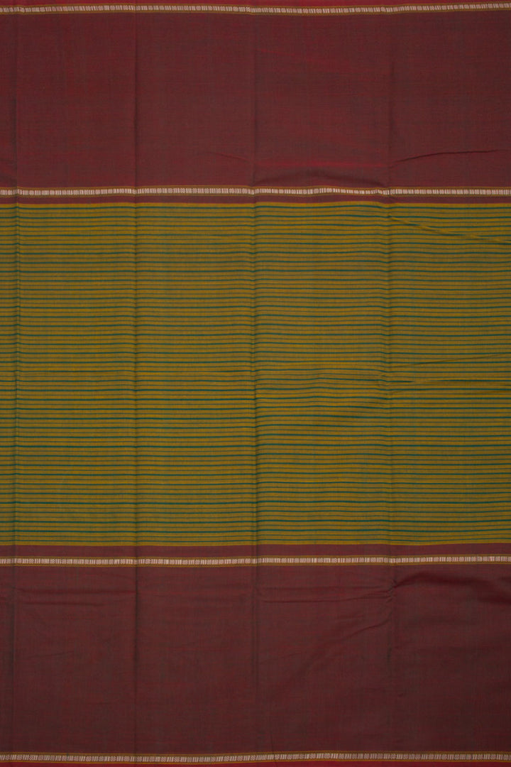 Green Muppagam Handloom Kanchi Cotton Saree 10061814
