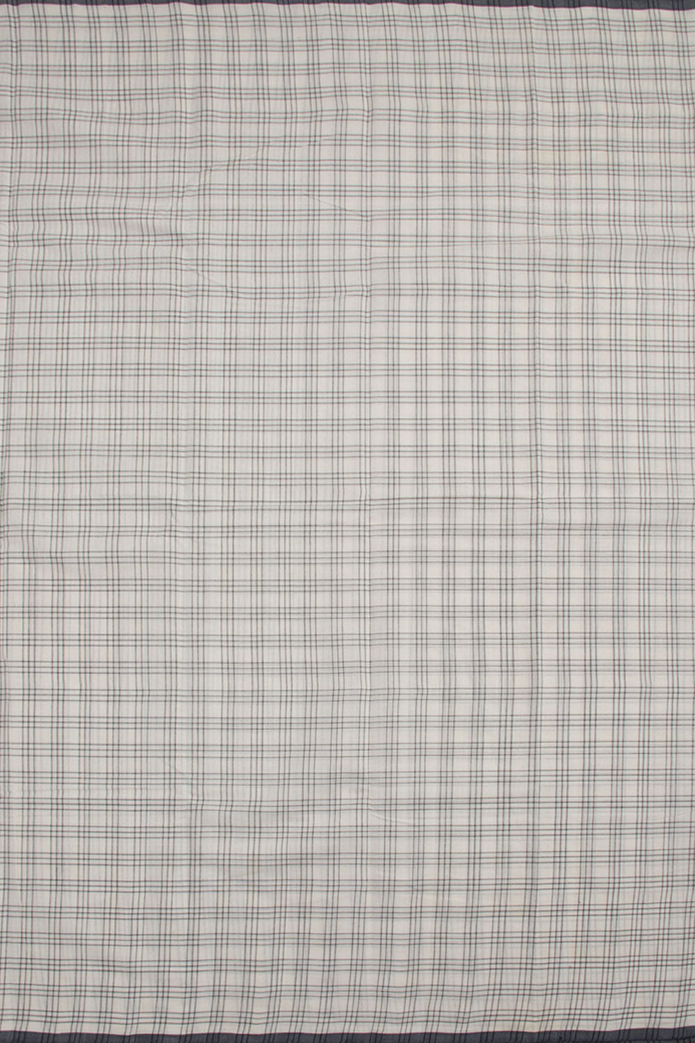 White Handloom Kanchi Cotton Saree 10061818