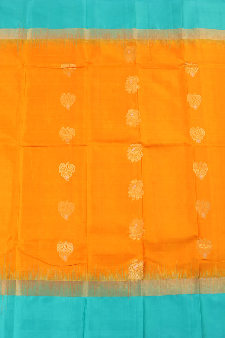 Sunset Orange Salem Soft Silk Saree 10059761
