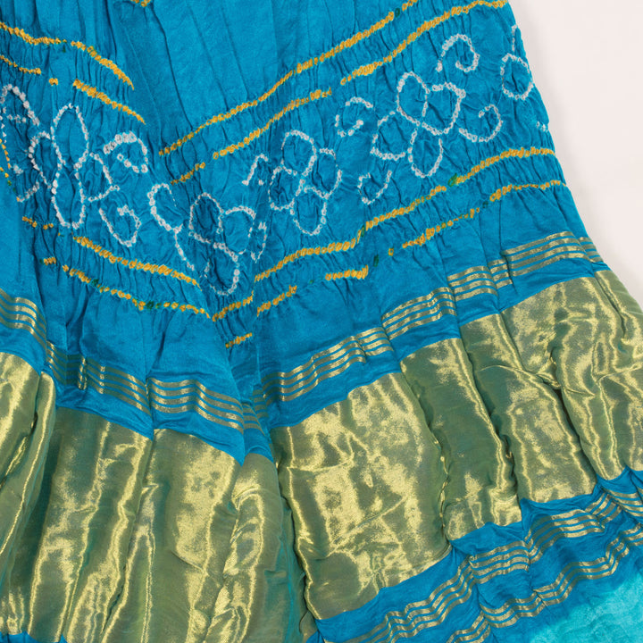 Handcrafted Bandhani Ombre Dyed Gajji Silk Dupatta 10056147