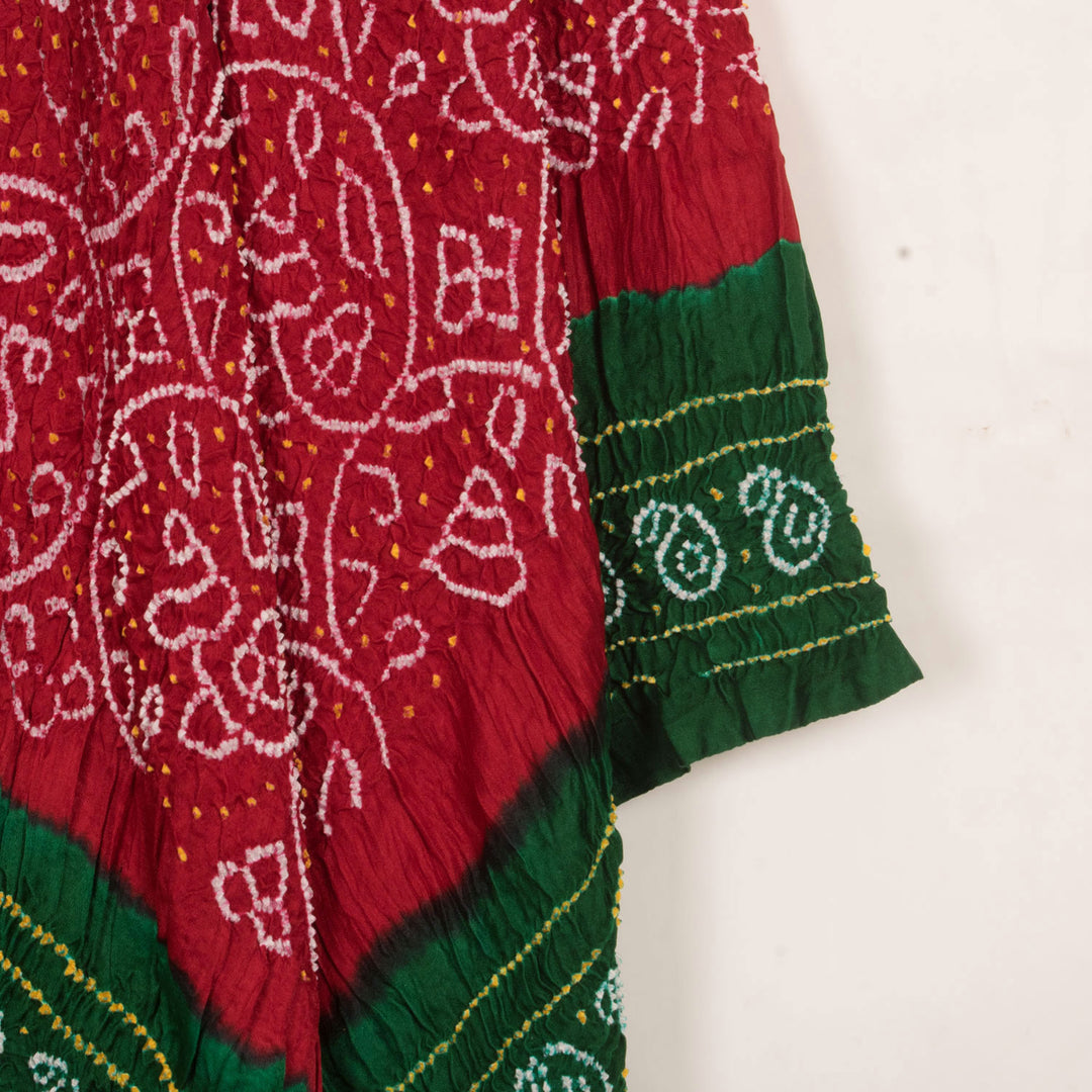 Handcrafted Bandhani Gajji Silk Dupatta 10056149