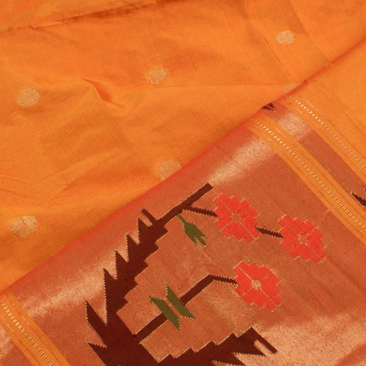 Handwoven Paithani Asawali Silk Dupatta 10056153