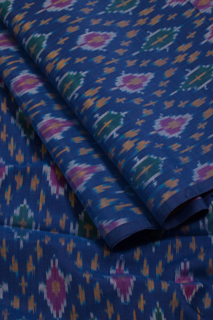 Handloom Ikat Silk Cotton Kurta Material 10058585