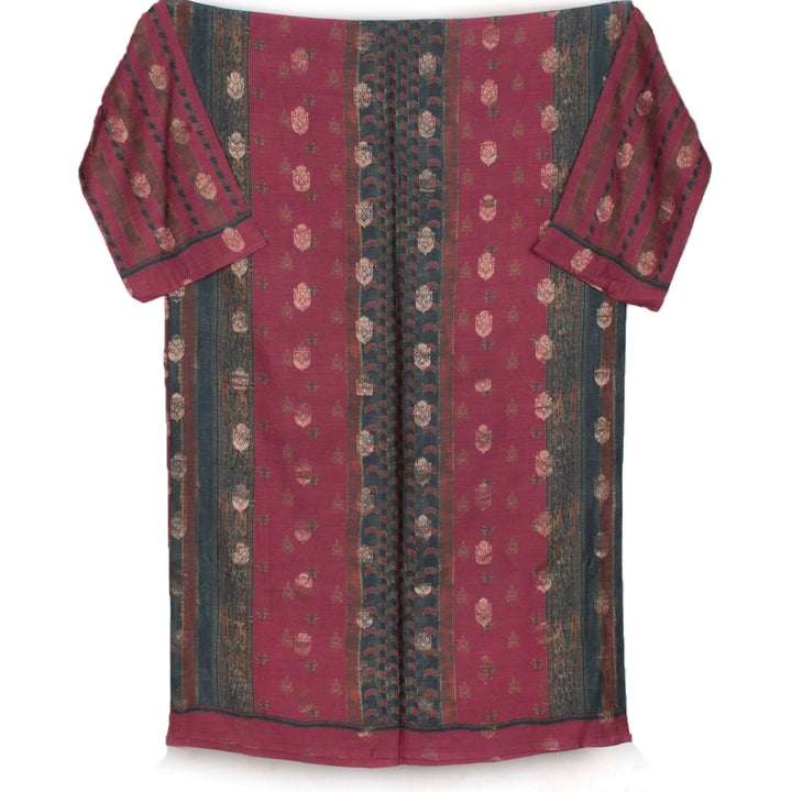 Screen Printed Muga Silk Salwar Suit Material 10056219