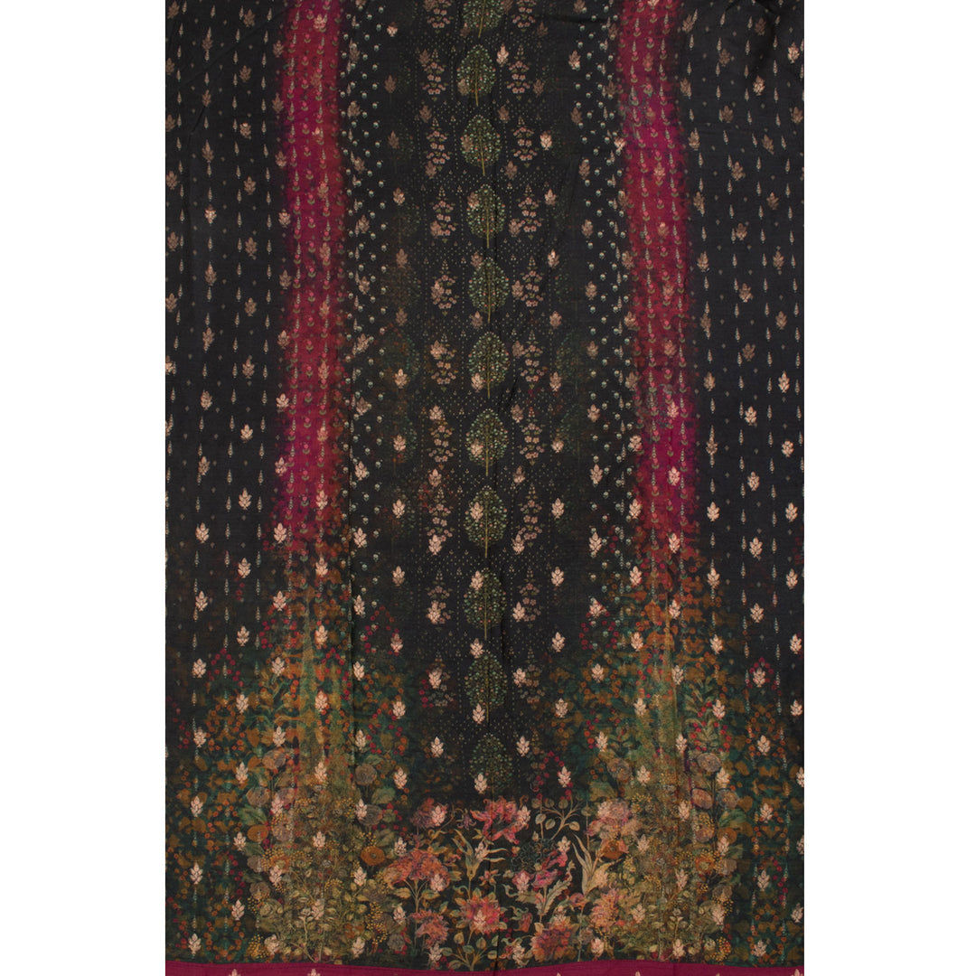 Screen Printed Muga Silk Salwar Suit Material 10056220