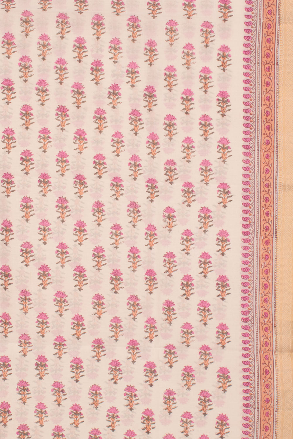 Hand Block Printed Mangalgiri Cotton Salwar Suit Material 10058793