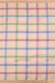 Ivory Pure Zari Kanjivaram Silk Saree 10059035