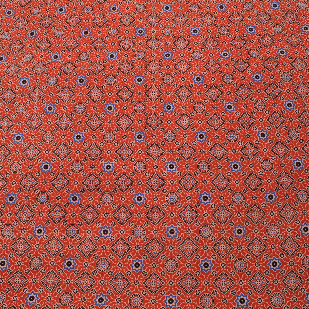 Ajrakh Printed Cotton Salwar Suit Material 10053766