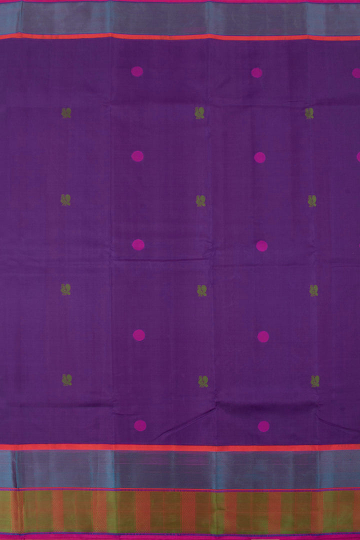 Handloom Pure Silk Threadwork Kanjivaram Saree 10058237