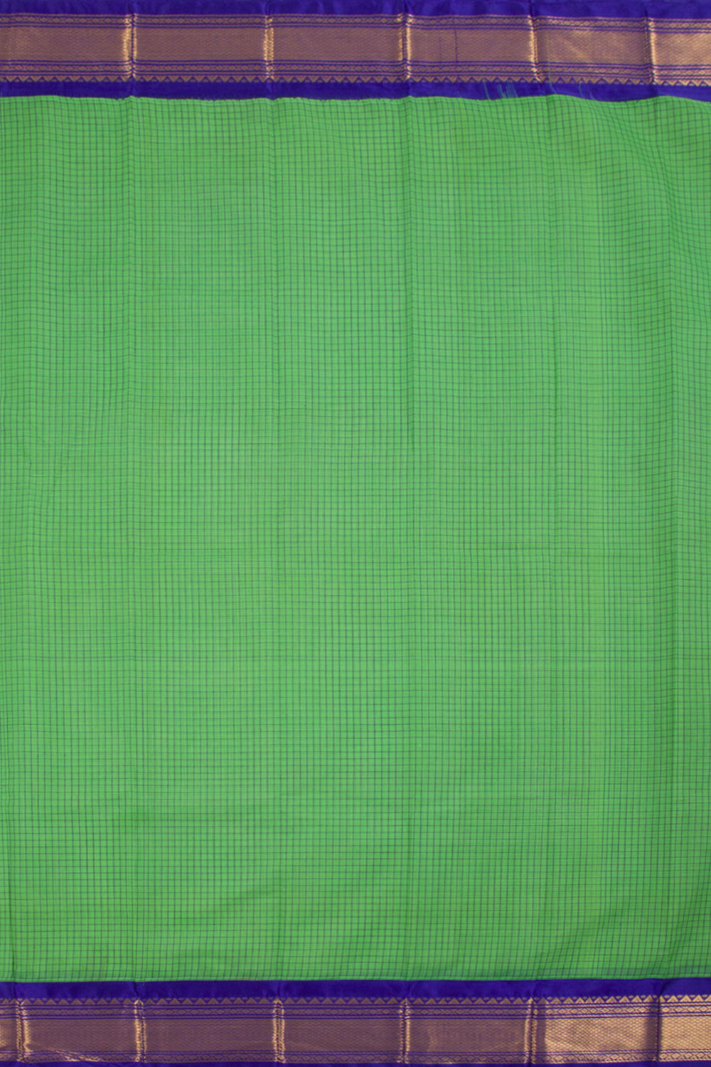 Green Handwoven Gadwal Kuttu Cotton Saree 10061421