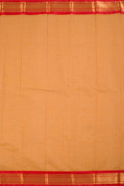 Butterscotch Orange Handwoven Gadwal Kuttu Cotton Saree 10061434