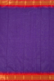 Purple Handwoven Gadwal Kuttu Cotton Saree 10061439