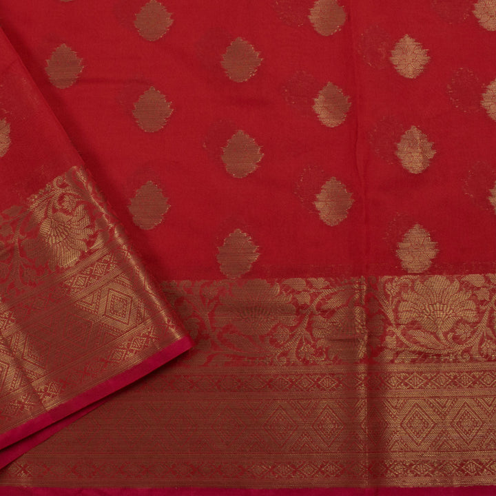 Handloom Banarasi Silk Cotton Saree 10056835