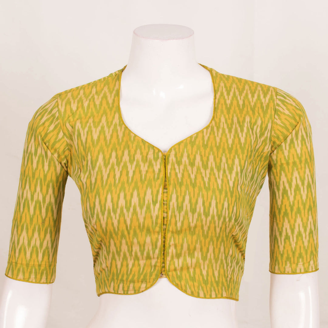 Handcrafted Ikat Cotton Blouse 10055520