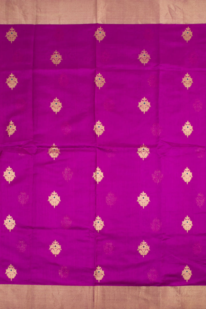 Sequin Hand Embroidered Handloom Chanderi Silk Saree 10062263
