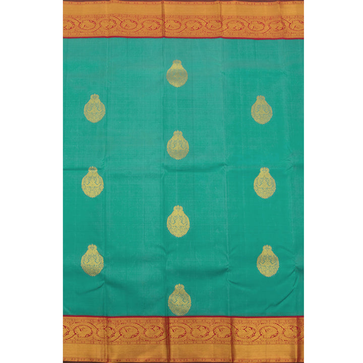 Handloom Pure Zari Korvai Kanjivaram Silk Saree 10056113