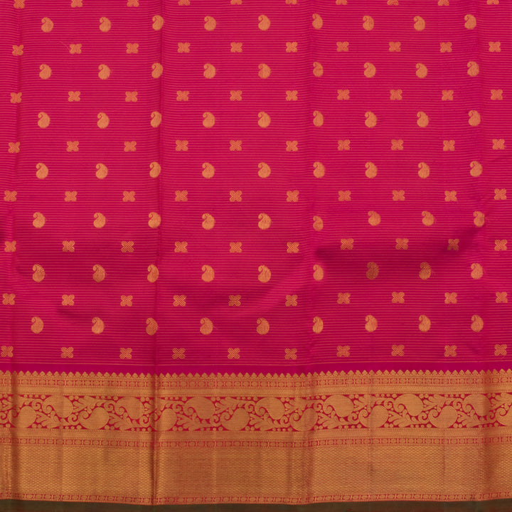 Handloom Pure Zari Bridal Kanjivaram Silk Saree 10056289