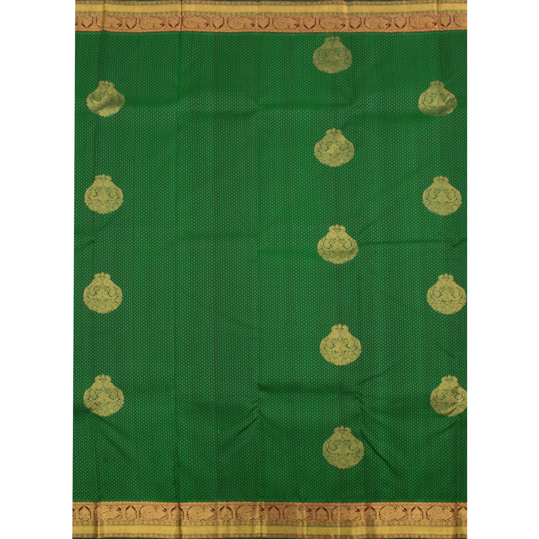 Handloom Pure Zari Jacquard Kanjivaram Silk Saree 10056290