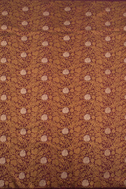 Maroon Pure Zari Borderless Bridal Jacquard Kanjivaram Silk Saree 10059220