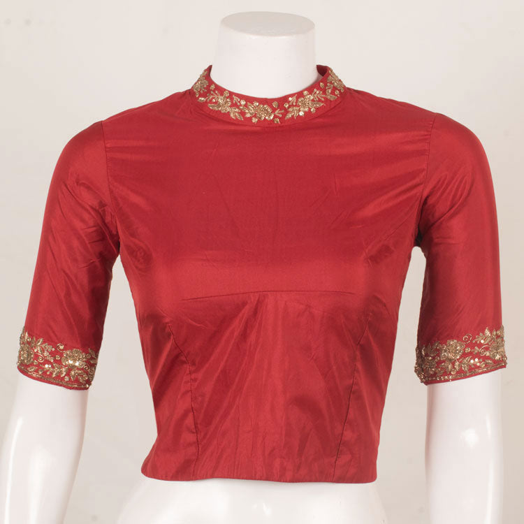 Hand Embroidered Silk Blouse 10053476