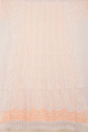 Chikankari Embroidered Cotton Anarkali Suit Material 10057955