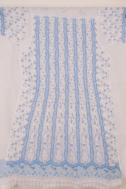 Chikankari Embroidered Cotton Anarkali Suit Material 10057956