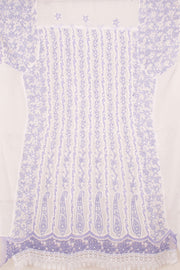 Chikankari Embroidered Cotton Anarkali Suit Material 10057957