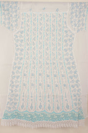 Chikankari Embroidered Cotton Anarkali Suit Material 10057958
