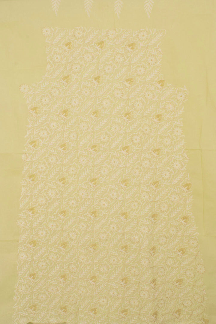 Chikankari Embroidered Cotton Salwar Suit Material 10057962