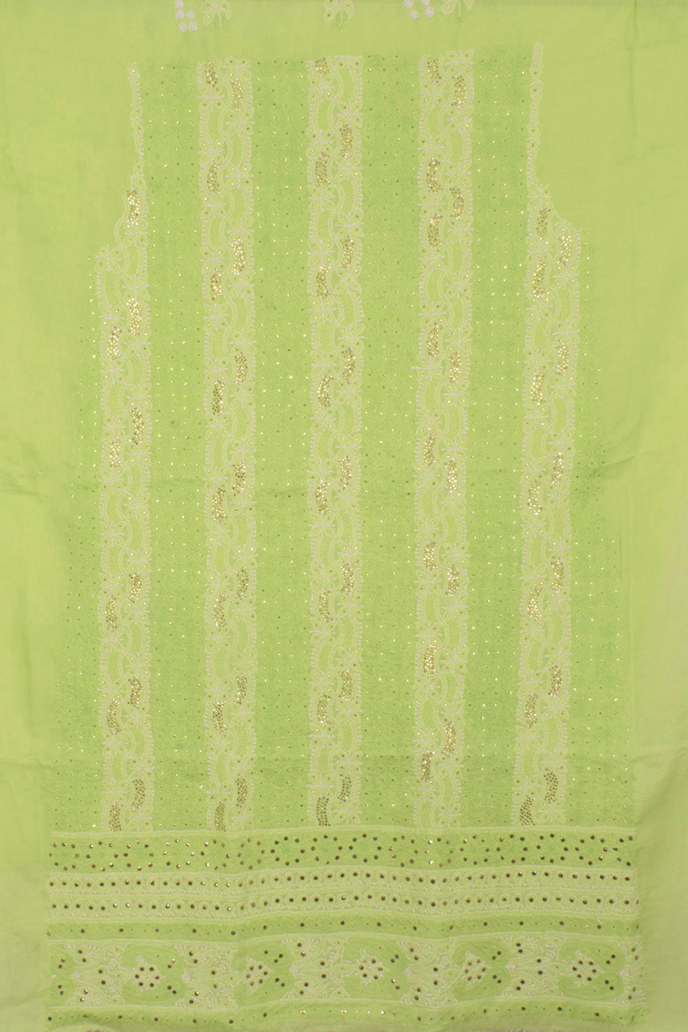Chikankari Embroidered Cotton Salwar Suit Material 10057978