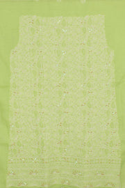 Chikankari Embroidered Cotton Salwar Suit Material 10057983