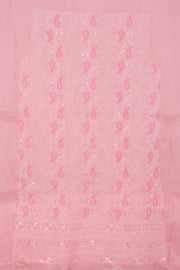 Chikankari Embroidered Cotton Salwar Suit Material 10057985