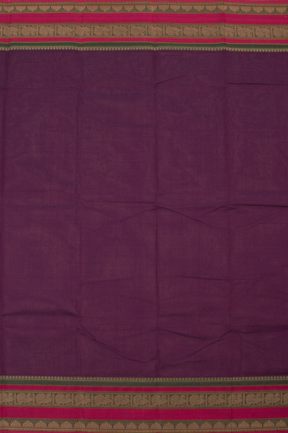 Midnight Violet Handloom Kanchi Cotton Saree 10059539