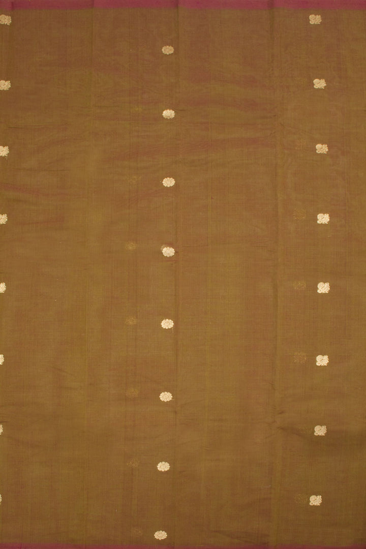 Green Handloom Kanchi Cotton Saree 10060863