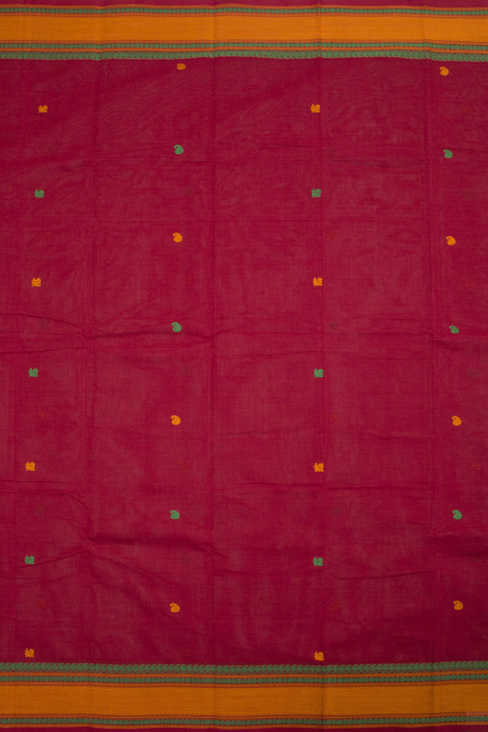 Maroon Handwoven Kanchi Cotton Saree 10060877