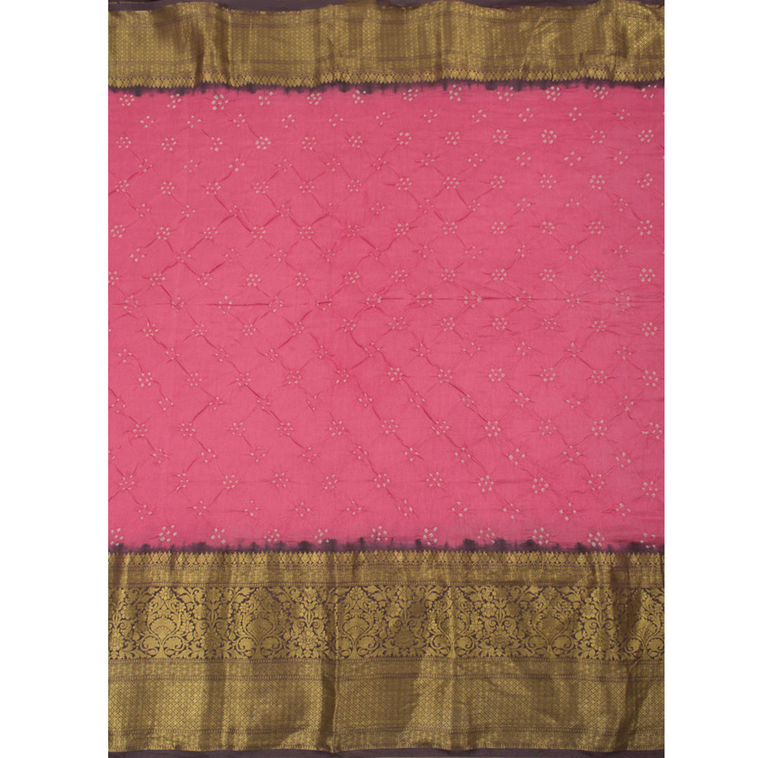 Kanjivaram Pure Silk Bandhani Saree 10057369