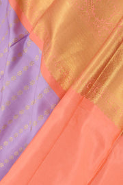 Lavender Korvai Kanjivaram Pattu Pavadai Material 10059626
