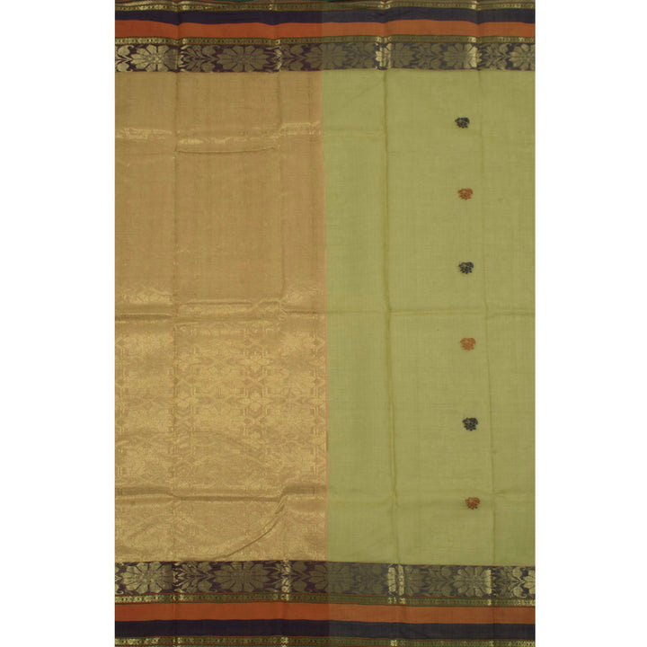 Handloom Partly Pallu Bengal Cotton Saree 10056072