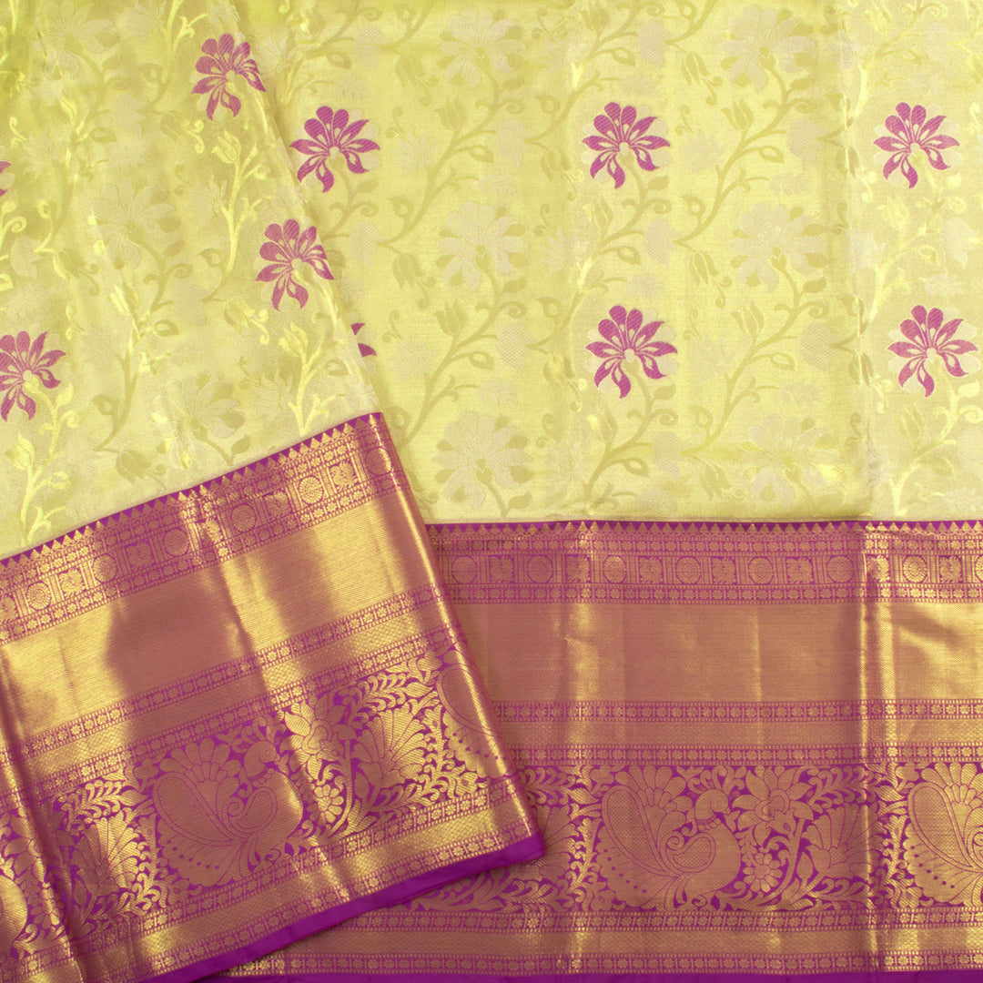 Pure Tissue Silk Korvai Kanjivaram Saree 10056610