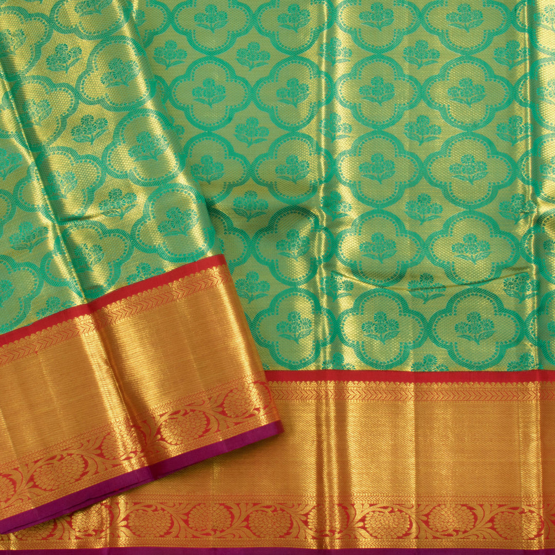 Pure Tissue Silk Bridal Jacquard Kanjivaram Saree 10056613