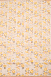 White Printed Chanderi Silk Cotton Saree 10059698