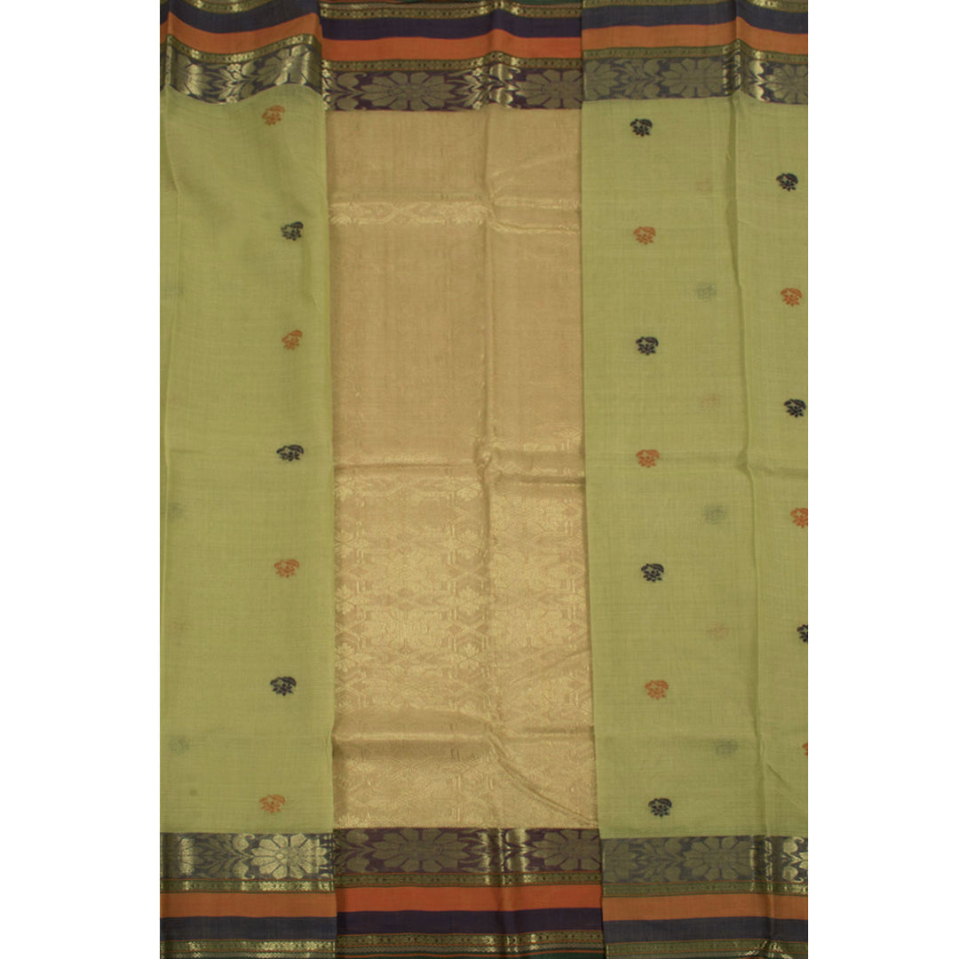 Handloom Partly Pallu Bengal Cotton Saree 10056072